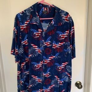 George Men's Festive Flag Print Shirt